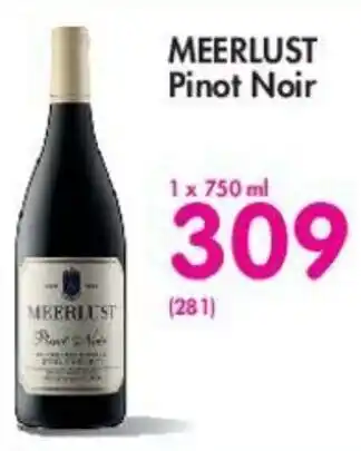 Makro Meerlust Pinot Noir 750ml offer