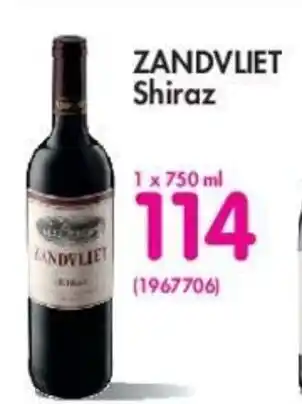 Makro Zandvliet Shiraz 1x750ml offer