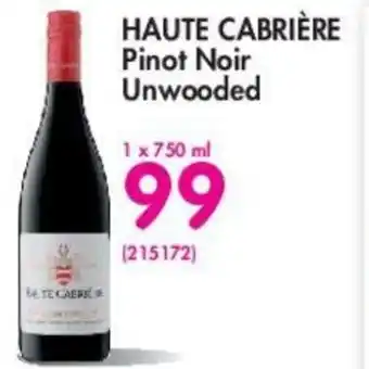 Makro Haute Cabrière Pinot Noir Unwooded 750ml offer