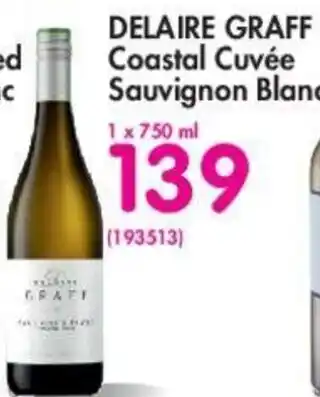 Makro Delaire Graff Coastal Cuvée Sauvignon Blanc 750ml offer