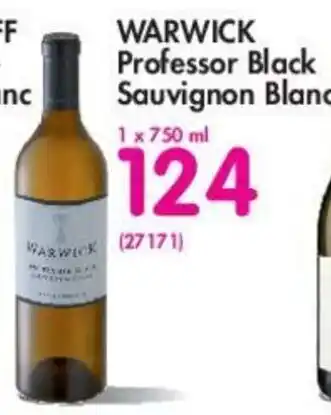 Makro Warwick Frofessor Black Sauvignon Blanc 750ml offer