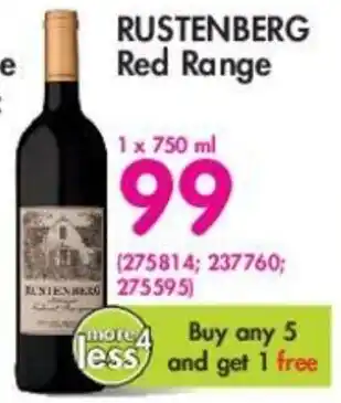 Rustenberg Red Range 750ml