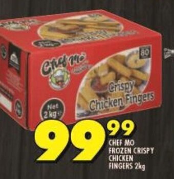Shoprite CHEF MO FROZEN CRISPY CHICKEN FINGERS 2kg offer