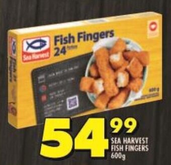 Shoprite SEA HARVEST FISH FINGERS 600g offer