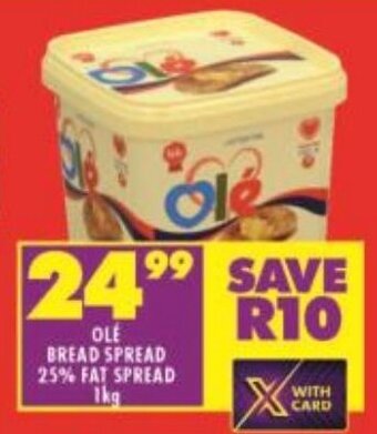 Shoprite OLE BREAD SPREAD 25% FAT SPREAD 1kg offer