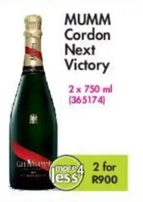 Mumm Cordon Next Victory 2x750ml