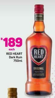 Red Heart Dark Rum-750ml
