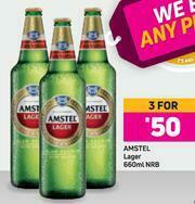 Amstel Lager (NRB)-For 3 x 660ml