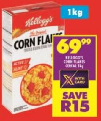Shoprite KELLOGG'S CORN FLAKES CEREAL 1kg offer