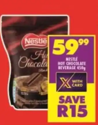 Shoprite NESTLE HOT CHOCOLATE BEVERAGE 450g offer