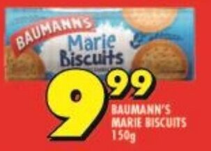 Shoprite BAUMANN'S MARIE BISCUITS 150g offer