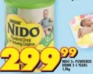 Shoprite NIDO 3-POWDERED DRINK 3-5 YEARS offer