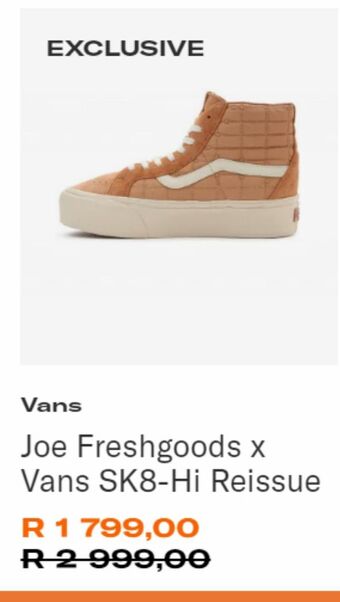 Shelflife Joe freshgoods x vans sk8-hi reissue offer