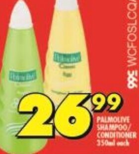 Shoprite PALMOLIVE SHAMPOO CONDITIONER 350ml each offer
