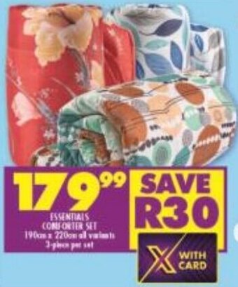Shoprite Essentials Comforter Set offer