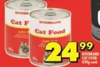 Shoprite RITERRAND CAT FOOD 820g each offer