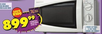 Shoprite ESSENTIALS MICROWAVE OVEN 20L offer