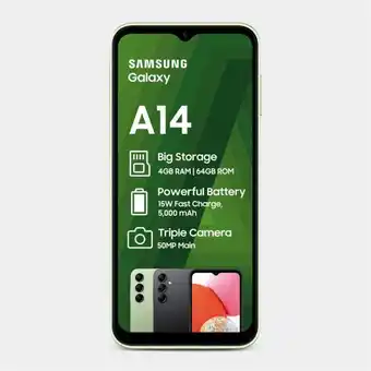 Hi Samsung galaxy a14 dual sim network locked offer
