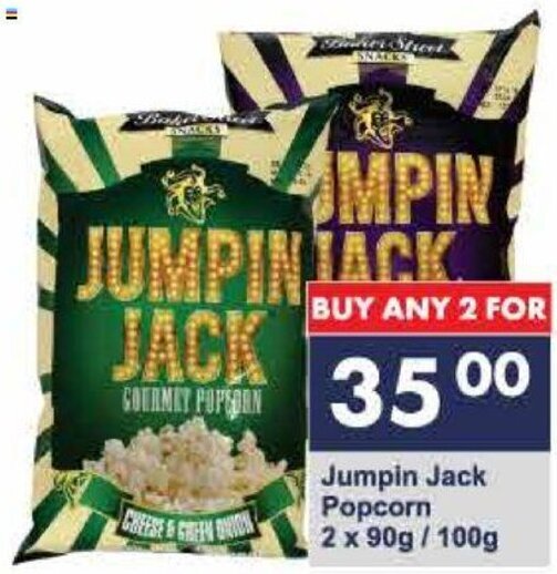 Jumpin Jack Popcorn 2 x 90g/100g offer at President Hyper