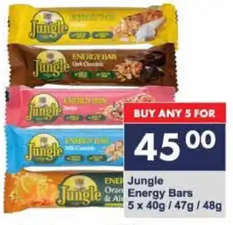 President Hyper Jungle Oran Energy Bars 5 x 40g / 47g/48g offer