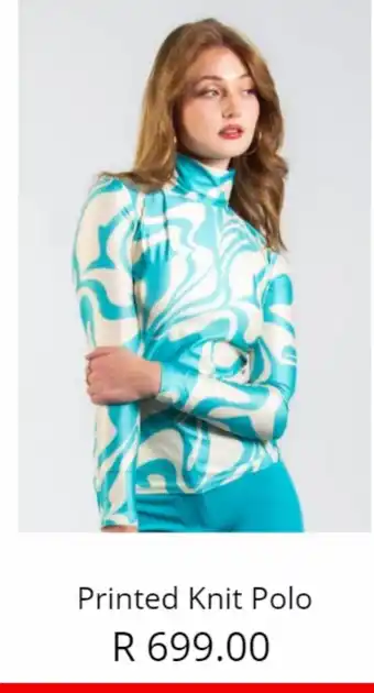 Jo Borkett Printed knit polo offer
