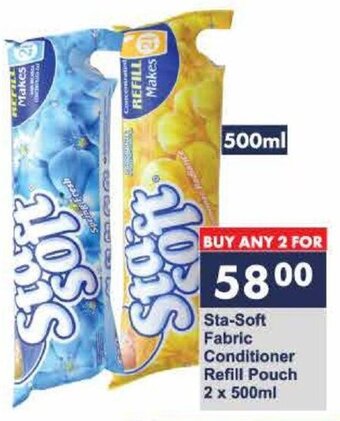 President Hyper Sta-Soft Fabric Conditioner Refill Pouch 2 x 500ml offer
