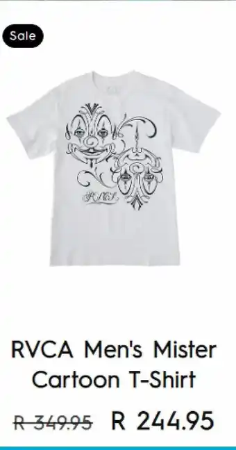 Boardriders Rvca men's mister cartoon t-shirt offer
