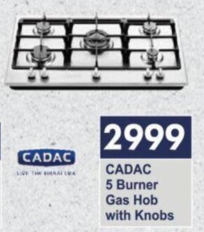 President Hyper Cadac 5 Burner Gas Hob with Knobs offer