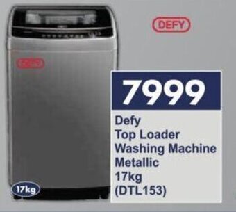 President Hyper Defy Top Loader Washing Machine Metallic 17kg (DTL153) offer