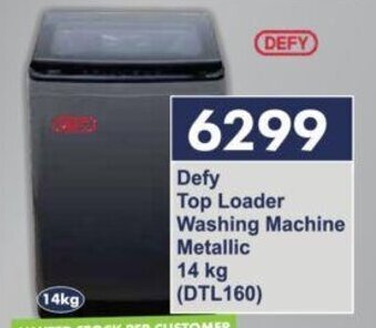 President Hyper Defy Top Loader Washing Machine Metallic 14 kg (DTL160) offer