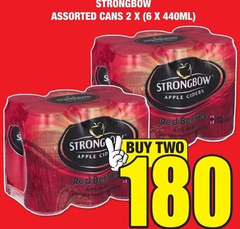 STRONGBOW ASSORTED CANS 2 X (6 X 440ML)