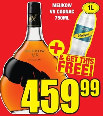 Boxer Liquors MEUKOW VS COGNAC 750ML offer