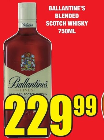 BALLANTINE'S BLENDED SCOTCH WHISKY 750ML