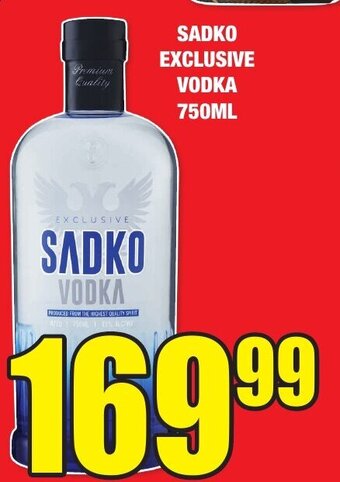 SADKO EXCLUSIVE VODKA 750ML