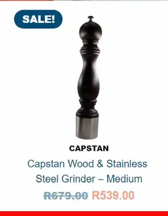 Adams Discount Centre Capstan wood & stainless steel grinder medium offer
