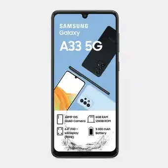 Hi Samsung galaxy a33 dual sim with 15gb/50min telkom sim offer
