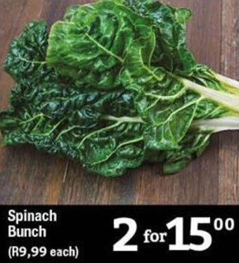 Oxford Freshmarket Spinach Bunch offer