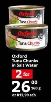 Oxford Tuna Chunks in Salt Water