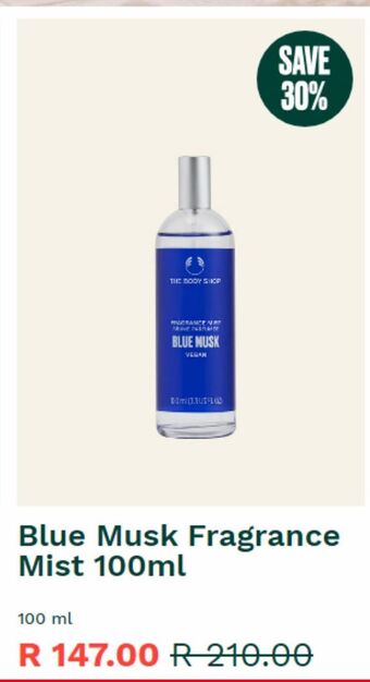 Blue musk fragance mist 100ml