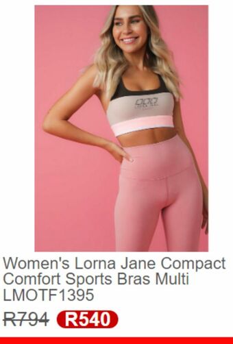 Women's lorna jane compact comfort sports bras multi