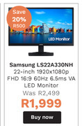 Samsung ls22a330nh 22 inch 1920 x 1080p fhd 16:9 60hz 6.5ms va led monitor