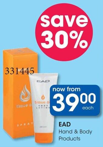 Clicks EAD Hand & Body Products offer