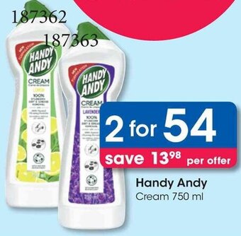 Clicks Handy Andy Cream 750 ml offer
