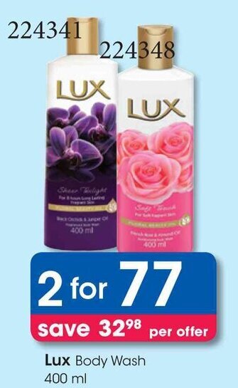 Clicks Lux Body Wash 400 ml offer