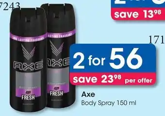 Clicks Axe Body Spray 150 ml offer