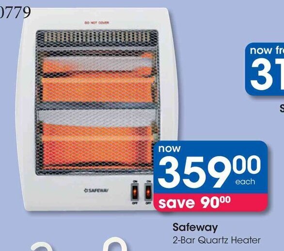 Safeway 2Bar Quartz Heater offer at Clicks