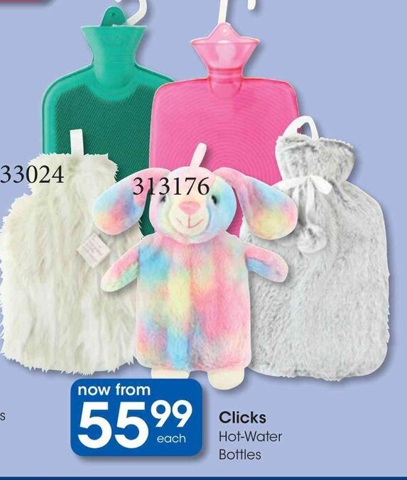 Clicks HotWater Bottles offer at Clicks