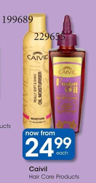 Caivil Hair Care Products Offer At Clicks 