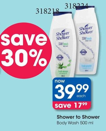 Shower to Shower Body Wash 500 ml
