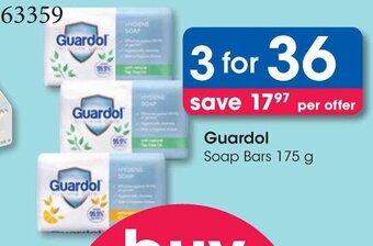 Clicks Guardol Soap Bars 175 g offer